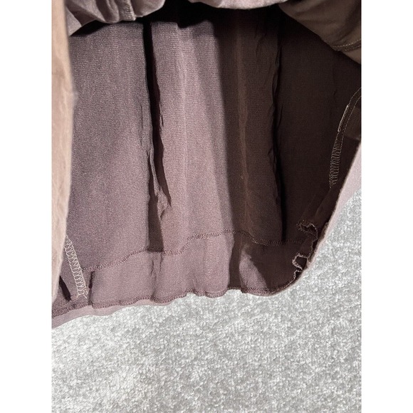 Garnet Hill Sleeveless Keyhole Mesh Lined Dress Womens Size Small Brown Pockets - Picture 9 of 11